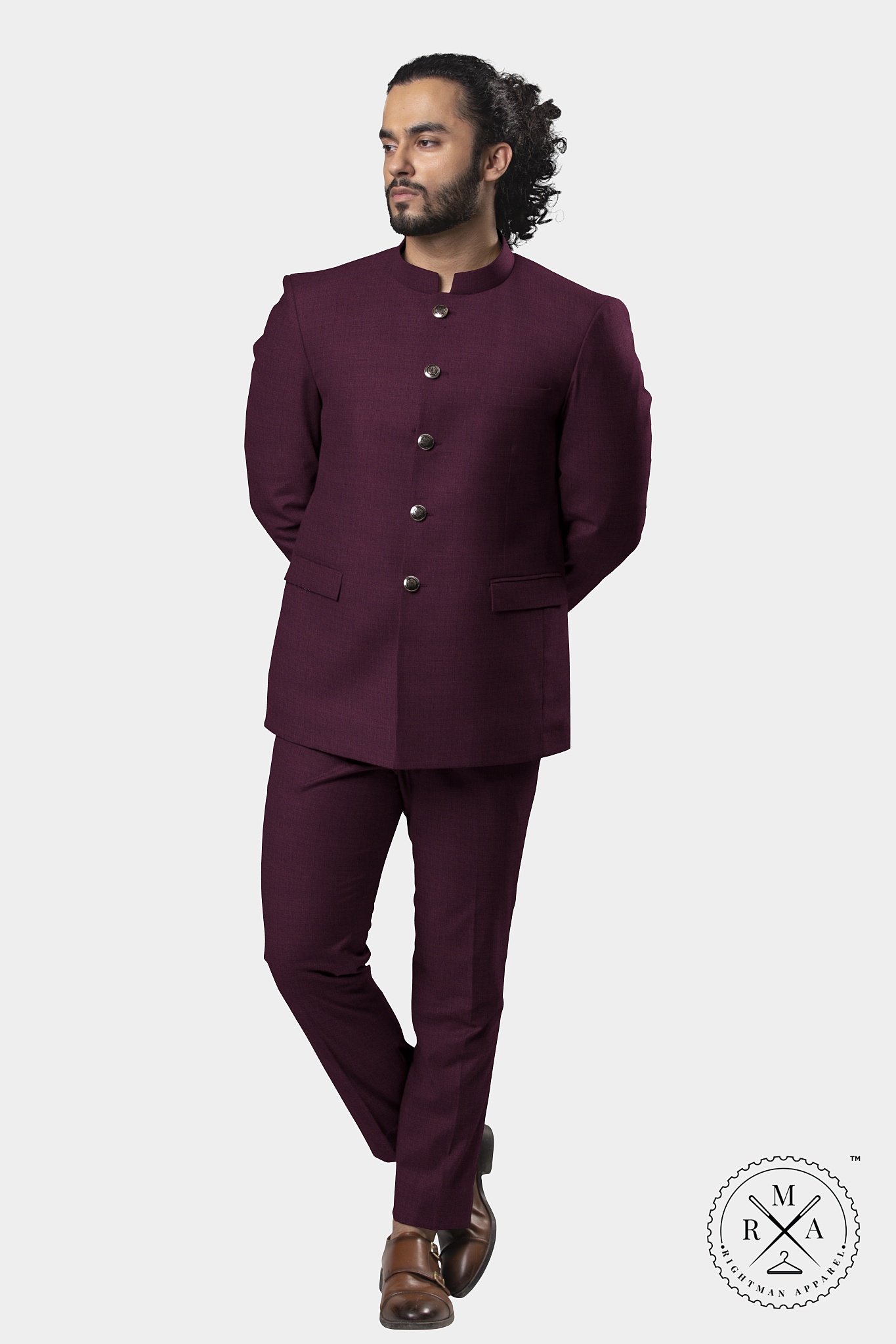 Magenta Jodhpuri Suit SU190